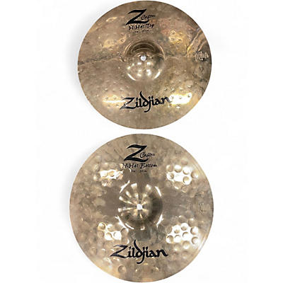 Used Zildjian 14in Z Custom Hi Hat Pair Cymbal