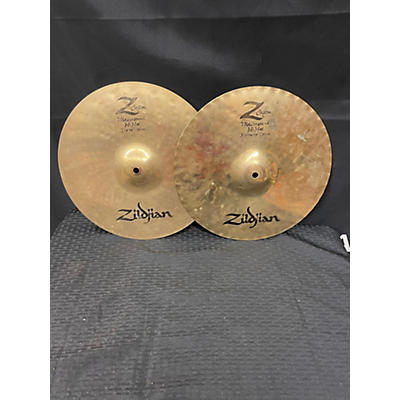 Zildjian Used Zildjian 14in Z Custom Mastersound Hi Hat Pair Cymbal