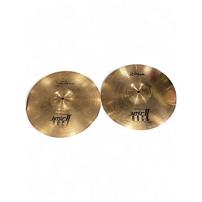 Used Zildjian 14in amir II hi hat Cymbal