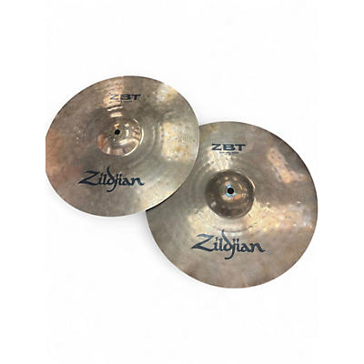 Used Zildjian 14in zbt rock hi hat pair Cymbal