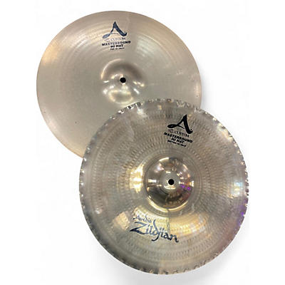 Used Zildjian 15in A Custom Mastersound Hi Hat Pair Cymbal