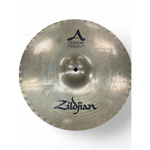 Used Zildjian 15in A Custom Mastersound Hihat Bottom Cymbal 35