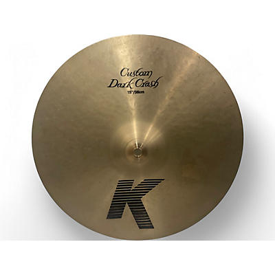 Used Zildjian 15in K Custom Dark Crash Cymbal