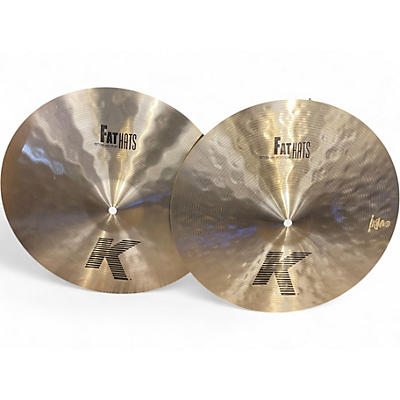 Used Zildjian 15in K Fat Hats Hi Hat Pair Cymbal