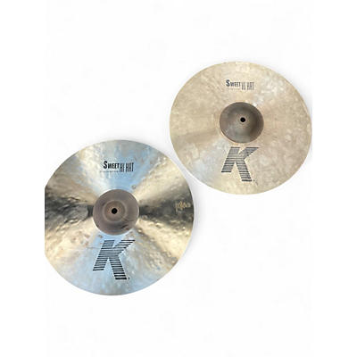 Used Zildjian 15in K Sweet Hi-Hat Pair Cymbal