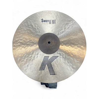 Used Zildjian 15in K sweet hi hat Cymbal