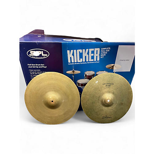 Used Zildjian 15in Rock Hi Hat Pair Cymbal 35