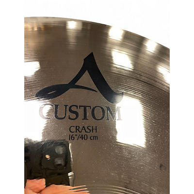 Used Zildjian 16in A Custom Crash Cymbal