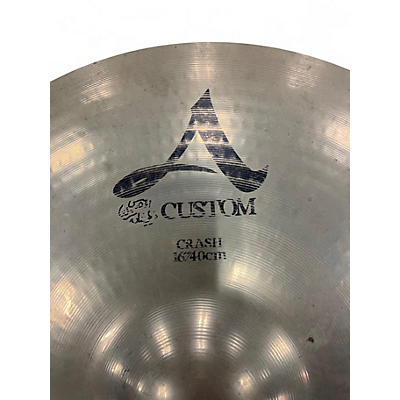 Used Zildjian 16in A Custom Crash Cymbal