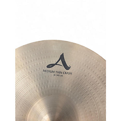 Used Zildjian 16in A Series Medium Thin Crash Cymbal 36