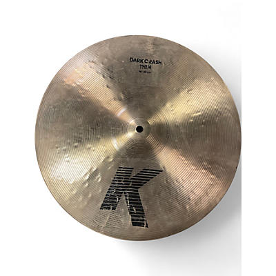Used Zildjian 16in K Custom Dark Crash Cymbal