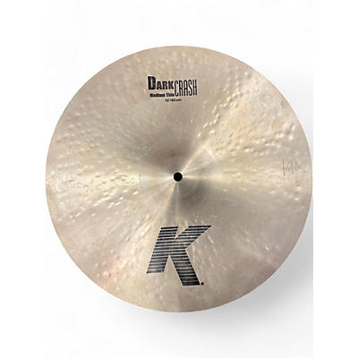 Used Zildjian 16in K Medium Dark Thin Crash Cymbal