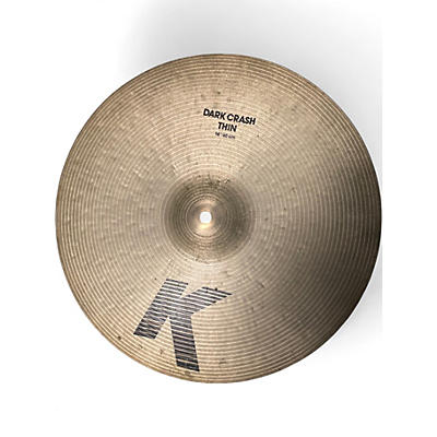Used Zildjian 16in K Medium Dark Thin Crash Cymbal