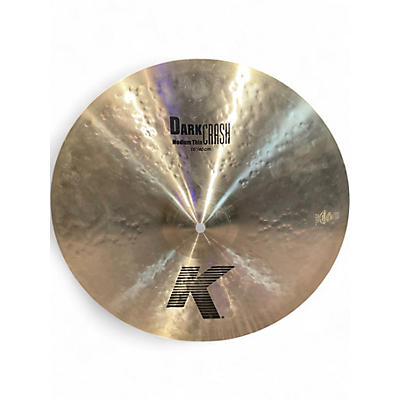 Used Zildjian 16in K Medium Dark Thin Crash Cymbal