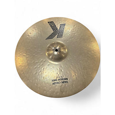 Used Zildjian 16in K Medium Dark Thin Crash Cymbal