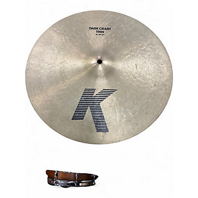 Used Zildjian 16in K Thin Dark Crash Cymbal