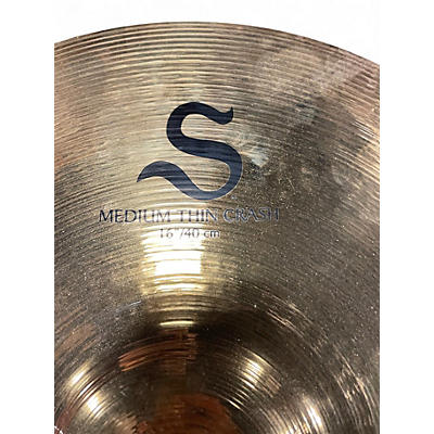 Used Zildjian 16in S Family Medium Thin Crash Cymbal
