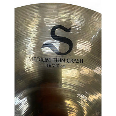 Used Zildjian 16in S Family Medium Thin Crash Cymbal
