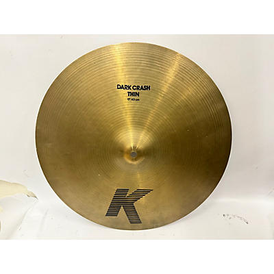 Zildjian Used Zildjian 17in K Custom Dark Crash Cymbal