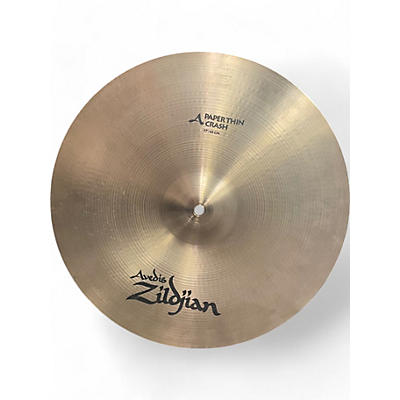 Used Zildjian 17in a paperthin crash Cymbal