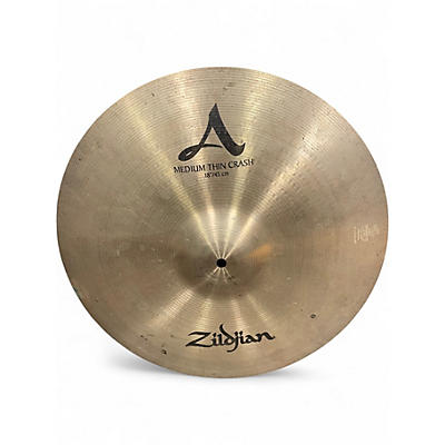 Used Zildjian 18in A CUSTOM MEDIUM THIN CRASH Cymbal