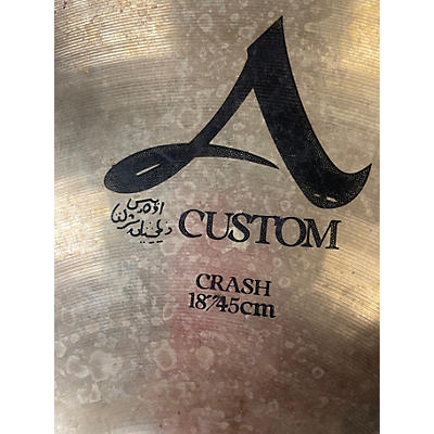 Zildjian Used Zildjian 18in A Custom Crash Cymbal