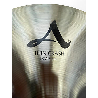Used Zildjian 18in A Series Thin Crash Cymbal