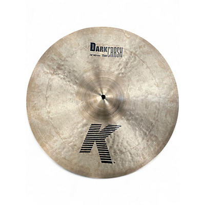 Used Zildjian 18in K Dark Thin Crash Cymbal