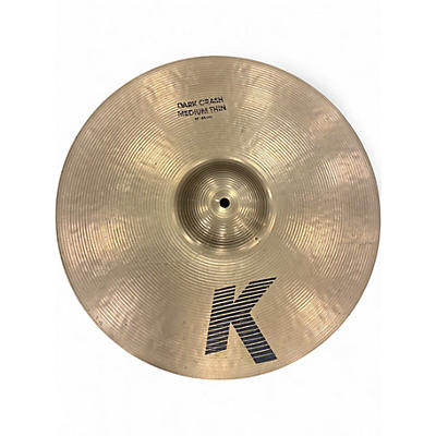 Used Zildjian 18in K Medium Dark Thin Crash Cymbal
