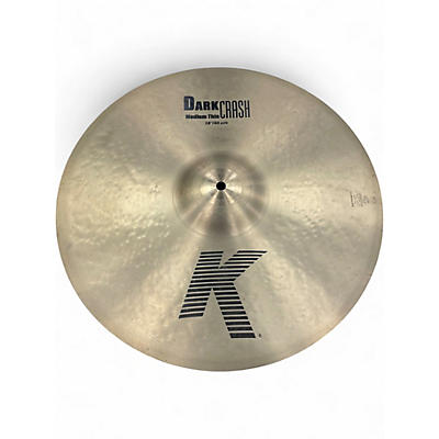 Used Zildjian 18in K Medium Dark Thin Crash Cymbal