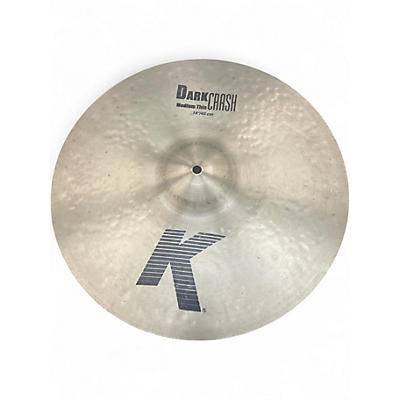 Used Zildjian 18in K Medium Dark Thin Crash Cymbal
