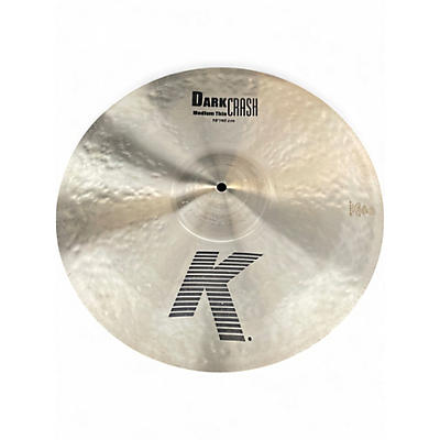 Used Zildjian 18in K Medium Dark Thin Crash Cymbal