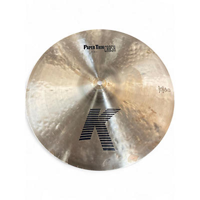 Used Zildjian 18in k paper thin crash Cymbal
