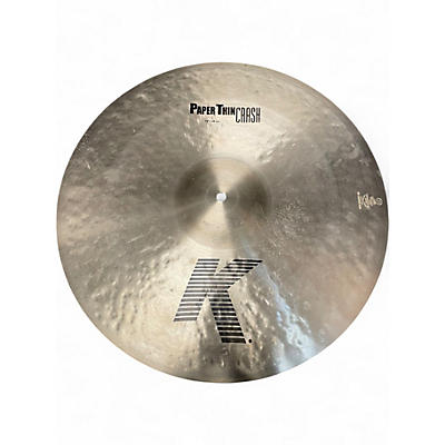 Used Zildjian 19in K SERIES PAPER THIN CRASH Cymbal