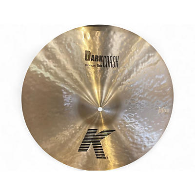Used Zildjian 19in K Thin Dark Crash Cymbal