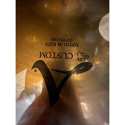 Used Zildjian 20in A Custom Medium Ride Cymbal