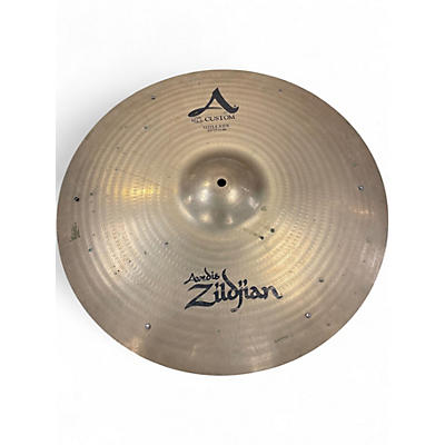Used Zildjian 20in A Custom Medium Sizzle Ride Cymbal