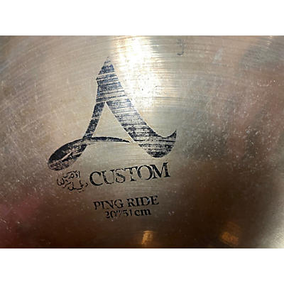 Used Zildjian 20in A Custom Ping Ride Cymbal