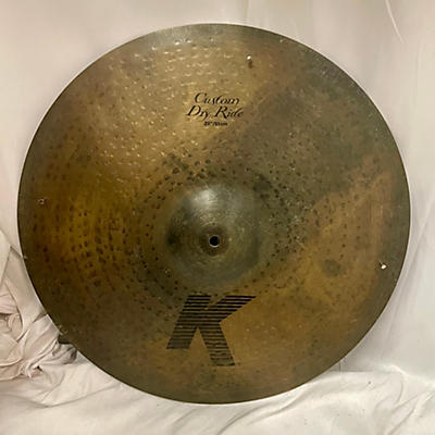 Zildjian Used Zildjian 20in K Custom Dry Ride W Rivets Cymbal