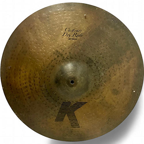 Used Zildjian 20in K Custom Dry Ride W Rivets Cymbal 40