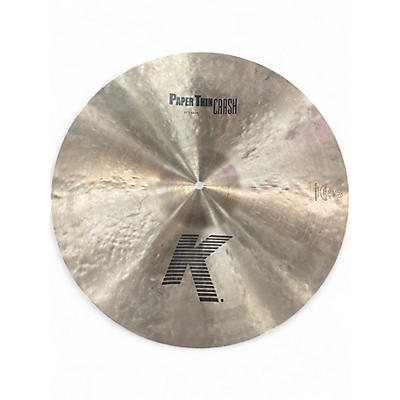 Used Zildjian  21in K Paper Thin Crash Cymbal