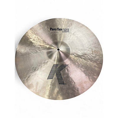Used Zildjian 21in K Paper Thin Crash Cymbal