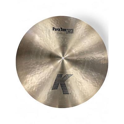Used Zildjian 22in K PAPER THIN CRASH Cymbal