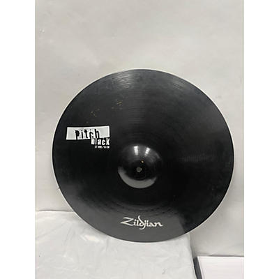 Zildjian Used Zildjian 22in Pitch Black Ride Cymbal