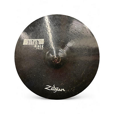 Used Zildjian 22in Pitch Black Ride Cymbal