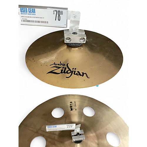 Used Zildjian 8in A Custom Splash Cymbal 24