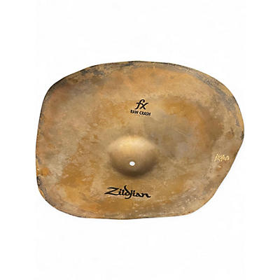 Used Zildjian Large FX Raw Crash Large Bell Cymbal