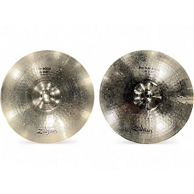 Used Zildjian Platinum 14in TOP ROCK HATS Cymbal