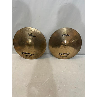 Zildjian Used Zildjian Scimitar Hi Hat Pair Blue Cymbal