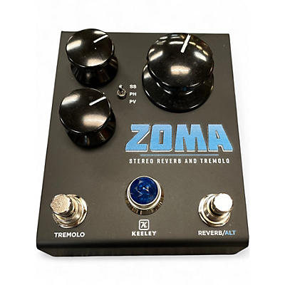 Used Zoma Stereo Reverb & Tremolo Effect Pedal